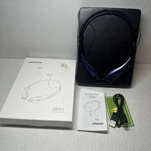 Mpow Jaws Gen-4 Wireless Bluetooth Headset Neckband Retractable Earphones V4.1 - Zdjęcie 1 z 4