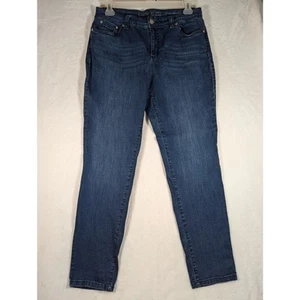 Code Bleu womens Aimee jeans sz 14 Wiskers embroiderysee photos - Picture 1 of 8