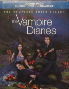 THE VAMPIRE DIARIES COMPLETE SEASON 3   BLURAY W/SLIPCOVER - Picture 1 of 1