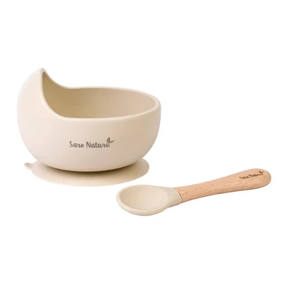 SARO | Kinder Geschirr-Set "Nordic Wave" 2tlg | Beige - Bild 1 von 4