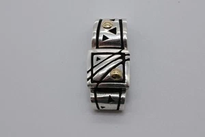 John Atencio Sterling Silver 18K Pendant Pre Owned - Picture 1 of 7