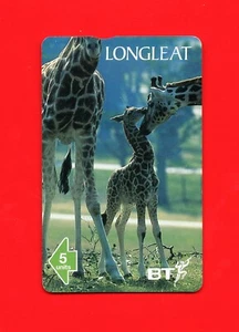 Longleat Safari Park Advertising BT Telephone International Phonecard C44 - Picture 1 of 2