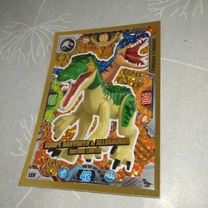 LEGO JURASSIC WORLD trading card - BARYONYX / ALLOSAURUS - limited edition LE9 - Imagen 1 de 1