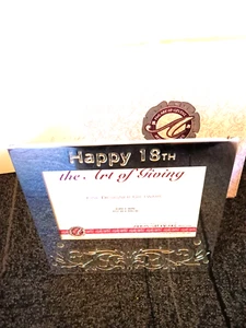 HAPPY 18TH BIRTHDAY AGE SILVER PHOTO FRAME 4"x6" GIFT BOXED EXQUISITE RANGE, NEW - Picture 1 of 2