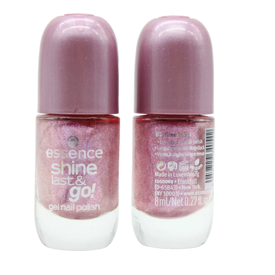 3x Essence SHINE LAST & GO! Gel Nail Polish Nagellack 82 Time Warp 8ml - NEU - Bild 1 von 1