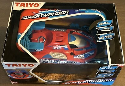 Rare Vtg Taiyo Super Typhoon 900 Hover Craft Boat RC Tested & Working With Box - Image 1 of 4