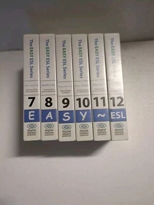 The EASY ESL Series Part 2: Unit 7, 8,9,10,11 12 VHS & student workbook - Imagen 1 de 12