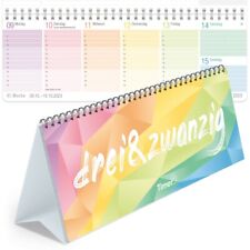 Wochen-Tischkalender 2023 mit Aufsteller [Rainbow]