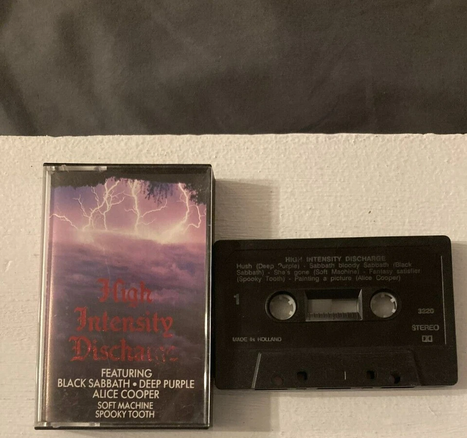 High Intensity Discharge Cassette Tape Black Sabbath Alice Cooper Deep Purple - Image 1 of 1