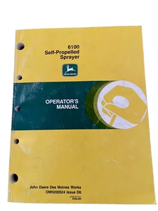 Manual de operador de pulverizador autopropulsado John Deere 6100 OMN200524 - Imagen 1 de 8