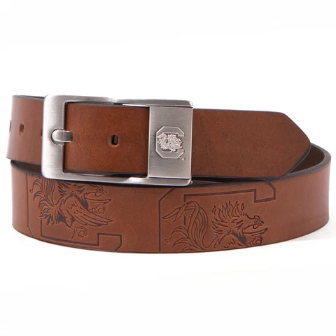 South Carolina Gamecocks Brandish Leather Belt - Brown Cover