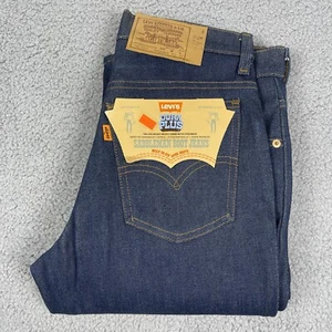 VTG Deadstock Levis Saddleman Jeans Womens 28x32 Raw Denim USA Orange Tab 80s - Picture 1 of 18