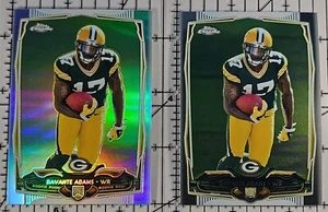DAVANTE ADAMS 2014 Topps Chrome Lot (2) RC & Refractor RC #114 - Picture 1 of 2