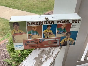 Child’s Tool Set Vintage Original By American Toy & Furniture Co. Chicago (21A) - Picture 1 of 3