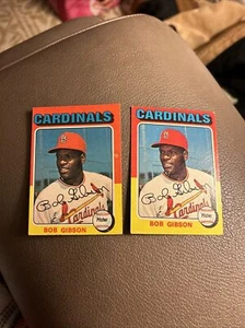 1975 Topps - #150 Bob Gibson HOF 2 Card- - CARDINALS - Picture 1 of 6