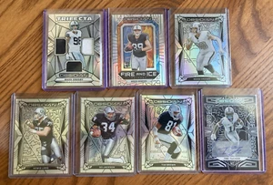 Las Vegas Raiders 2024 Obsidian Silver /75 Color Match Set (7) Bowers RoOkiE /99 - Picture 1 of 9