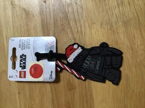 Lego Christmas Star Wars Santa Darth Vader Silicone Luggage Bag Tag New Limited  - Picture 1 of 2