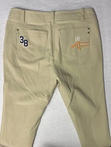 Louis Castel Golf Capri Pants, Tan W Stitching On Back Side Woman's Size Small - Picture 1 of 7