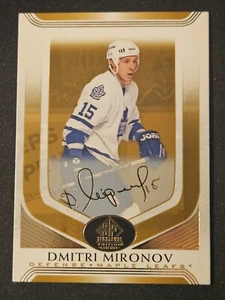 20-21 SP Legends Dmitri Mironov Gold Script 🚨🚨🚨 Toronto Maple Leafs - Picture 1 of 2