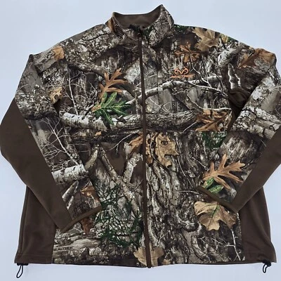 RealTree Polyester Real Tree CAMO, Men's Lg. LightWeight Full Zip Jacket. (1097) - Image 1 of 4