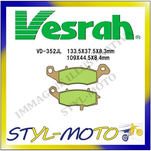 VD-352JL Pads Front Sintered Kawasaki VN 800 Vulcan Drifter 2001 - Image 1 of 1