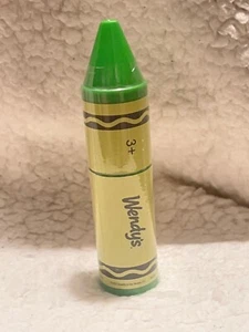 2023 Wendy’s SEALED Kid Meal Toy Crayola Crayon Container Yellow-Green - Picture 1 of 1