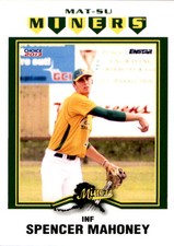 2013 Mat-Su Miners Choice #12 Spencer Mahoney LaGrange Park Illinois IL Card