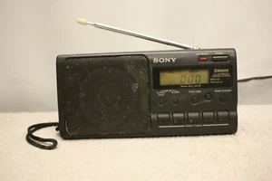 SONY ICF-M350L PLL SYNTHESIZED 3 BAND PORTABLE RADIO RECEIVER WITH ALARM  - Picture 1 of 11