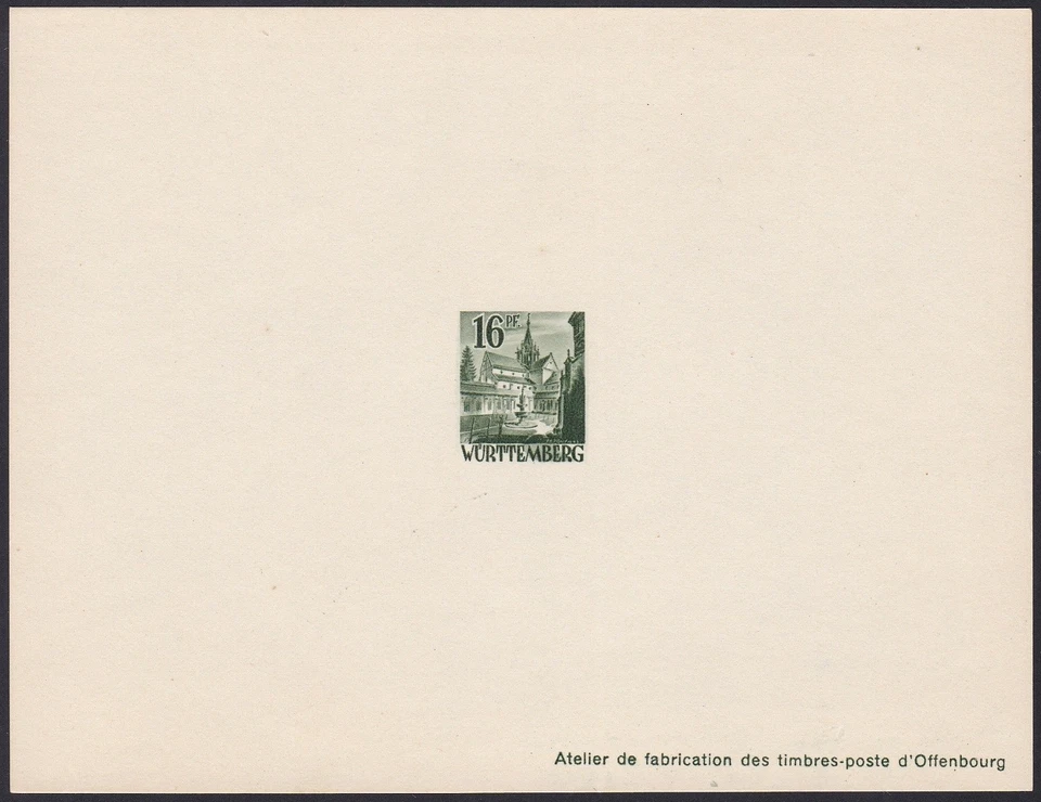 Germany Occu. Wurttemberg Sc8N6 Architecture, Castle of Bebenhausen, Proof - Image 1 of 1