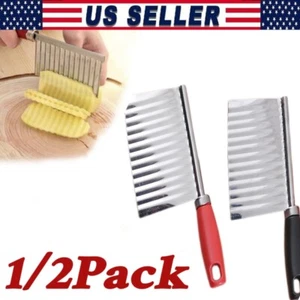 Crinkle Chopper, Wellige Kartoffel Seife Schneidewerkzeug Pommes Frites Schneider USA - Bild 1 von 10