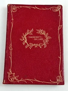 William Thackeray’s Ballads Ariel Booklets Vintage Red Poetry Songs Pocket Book - Bild 1 von 24