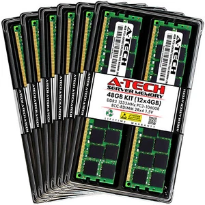48GB 12x 4GB PC3-10600R RDIMM ASUS RS520-E6/ERS8 RS702D-E6/PS8 Memory RAM - Picture 1 of 3