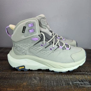 Scarpe da corsa comode Hoka One Kaha 2 Mid GTX da donna taglia 8 B escursionismo marroni - Foto 1 di 11