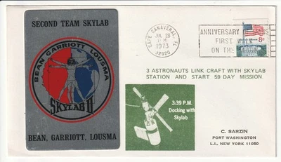 Second Skylab Team Cover - Link up in Space - 1973 Cape Canaveral - Image 1 of 2