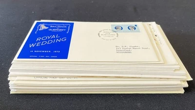 Guernsey 1948/90 FDC +Wildlife Ships 5 Pounds Covers x 40 DA392 - Image 1 of 4