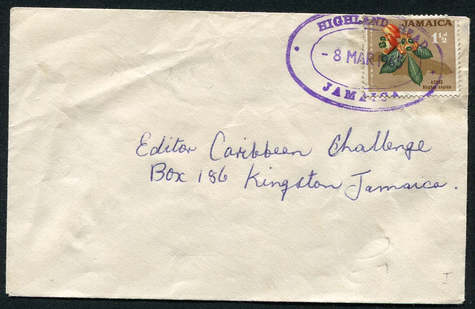 JAMAICA (25198): HIGHLAND HEAD matasellos/TRD cancelación/cubierta Foto 1 de 1