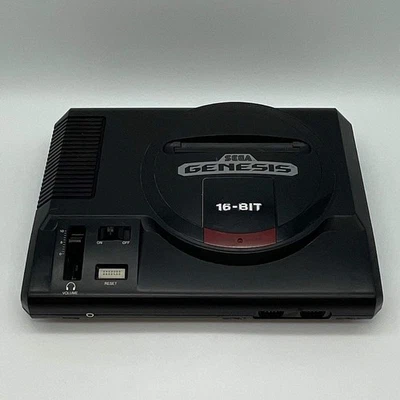 Sega Genesis Video Game Console Only Black 1601 - Image 1 of 4