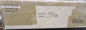 Set of 4 Mahogany turn leg Cf0104-MA - Picture 1 of 5