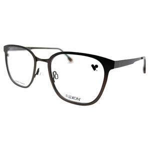 FLEXON - 1005 MAG 210 53/19/145 - BROWN - NEW Authentic EYEGLASSES W/ SUN CLIP - Picture 1 of 4