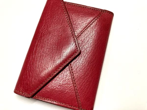 CARTIER VINTAGE LES MUST CC LEATHER COIN WALLET BIFOLD SUEDE FRANCE ROSE PINK - Picture 1 of 18