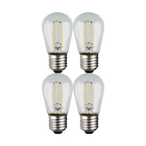Satco S8021 - 1 Watt LED Replacement S14 Outdoor String Light Bulbs (4 Pack) - Picture 1 of 7