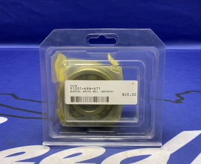 Honda Radial Ball Bearing (30X72X16) CRF250R 2004-2017 OEM 91001-KRN-671 - Image 1 of 4