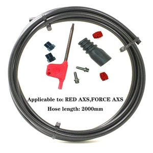 2 Meter Brake Hose Kit Fit For-Sram RED AXS FORCE-AXS Bike Connector Set BLACK - Picture 1 of 50