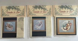 Lavendel & Spitze 3er Set Engel des Sommers - Frühling - Herbst C1993 Diagramme Muster - Bild 1 von 2