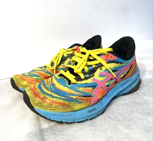 Asics GT-1000 12 Womens Size 8.5 Vibrant Yellow/Hot Pink Tie Dye Sneakers 8 1/2 - Picture 1 of 20