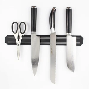 Black Plastic Magnetic Knife Holder Wall Mounted Knife Holder for Kitchen - Picture 1 of 9