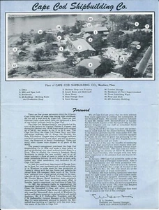 Folleto de barco - construcción naval de Cape Cod - descripción general de la línea de productos de la planta (SH160) - Imagen 1 de 1