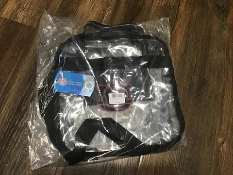 NCAA Clear Carryall Crossbody Bag- Auburn Tigers Free Shipping New Cover