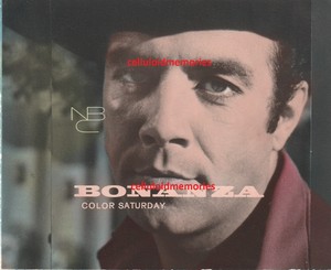 Original NBC Bump Card Promo Photo 1959 Bonanza Pernell Roberts DBW