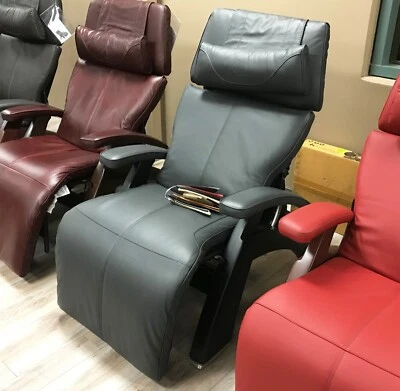 Silla reclinable Human Touch PC-600 Power Silhouette Perfect gris cuero premium Foto 1 de 4